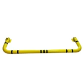 Katlanır Park Bariyeri Otopark Demiri Kişisel Kilitli Yatar Otopark Bariyeri 150 cm 3mm Turuncu - 7