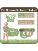 Baby Turco Doğadan 5 Numara Junior 116'lı Külot Bez - 1