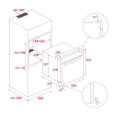 TEKA HLB 840 P PİROLİTİK TEMİZLEME SİSTEMLİ SİYAH ANKASTRE FIRIN - 2
