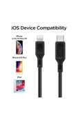 Spigen Essential Apple Usb-c To Lightning Pd Hızlı Şarj Ve Data Kablo Mfı Lisanslı 1 M C10cl Black thumbnail 6