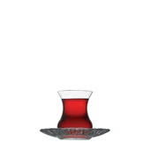 Paşabahçe Aurora Çay Takımı, 12 Parça - 155 ml Bardak ve Tabak Seti, 95961 - 7