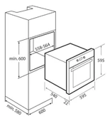 TEKA CHEF 1 INOX ANKASTRE SET ( HE 715 SS FIRIN + HLX 640 İNOX OCAK + DF 60 DAVLUMBAZ ) thumbnail 3