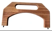 Angel Çanta Aksesuar 23.5 Cm  Açık Renk Tutmalı Ahşap Burs - 1