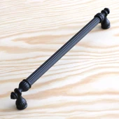 10 Adet Şah Kulp Mobilya Mutfak Dolabı Çekmece Dolap Kulpları Kapak Kulpu Kulbu Siyah 192 mm Metal thumbnail 5