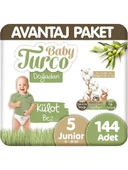 Baby Turco Doğadan 5 Numara Junior 144'lü Külot Bez - 1
