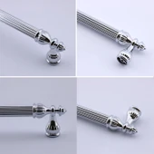 10 Adet Şah 96 mm Krom Renk Kulp Metal Mobilya Dolap Çekmece Kapak Mutfak Kulplar Kulbu Dolabı Kulpu thumbnail 6