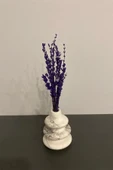 Mini Mermer Desen Konik Vazo Biblo 6X10 Cm - 2
