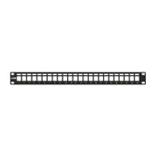 AGER AC-610-24 MODULER UTP/FTP CAT6/CAT6A 24 PORT BOŞ 1U ZIRHLI PATCH PANEL - 1