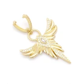 Ajda Charm Çelik Altın Kaplama Kadın Melek Model-CHR-123 thumbnail 2