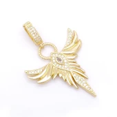 Ajda Charm Çelik Altın Kaplama Kadın Melek Model-CHR-123 thumbnail 3