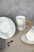 Nishev.com Evini Sev Cindy Lüx 6'lı Kahve Fincanı Takımı - 3