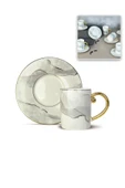 Nishev.com Evini Sev Cindy Lüx 6'lı Kahve Fincanı Takımı - 1