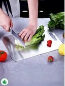 Paslanmaz Çelik Kesme Tahtası, Antibakteriyel, 304 Kalite, Sağlıklı Kesim Tahtası, Metal Kesim Tahtası, Paslanmaz Çelik Kesim Panosu thumbnail 6