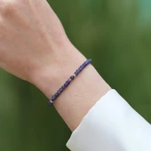 Safir Taşlı Asansörlü Gümüş Bileklik thumbnail 5