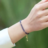 Safir Taşlı Asansörlü Gümüş Bileklik thumbnail 2