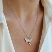 Yusufçuk Zirkon Taşlı Gümüş Kolye thumbnail 1