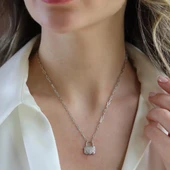 Kalpli Çanta Trend Gümüş Kolye - 1