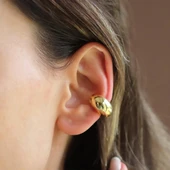 Bombeli Cuff Gümüş Küpe thumbnail 1