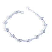 Pndr Yıldız Zirkon Taşlı Gümüş Bileklik thumbnail 4