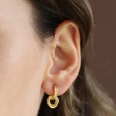 Düğümlü Gümüş Küpe thumbnail 1