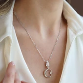 Ay Yıldız Charm Trend Gümüş Kolye thumbnail 4