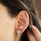 Msska Model Bombeli Gümüş Küpe thumbnail 5