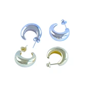 Bombeli Halka Gümüş Küpe thumbnail 3