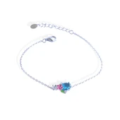 Tanzanit Taşlı Çiçekli Gümüş Bileklik thumbnail 7