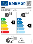 Sava 215/60R16 99V ALL WEATHER XL Oto 4 Mevsim Lastiği (Üretim Yılı: 2025) - 2