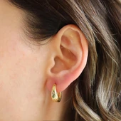 Halka Bombeli Gümüş Küpe thumbnail 2