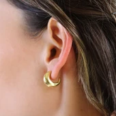 Bombeli Halka Gümüş Küpe thumbnail 2