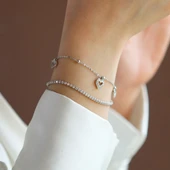 Kalpli Su Yolu Gümüş Bileklik thumbnail 2