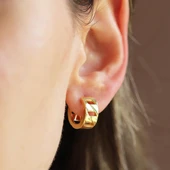 Gurmet Modeli Bombeli Gümüş Küpe thumbnail 1