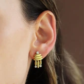 Camber Trend Gold Gümüş Küpe thumbnail 1