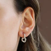 Düğümlü Gümüş Küpe thumbnail 5