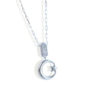 Ay Yıldız Charm Trend Gümüş Kolye thumbnail 5