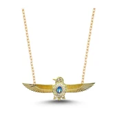 Baykuş Gold Tasarım Gold Gümüş Kolye thumbnail 4