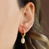 Trend İncili Gümüş Küpe thumbnail 3