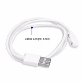 Alkatronik Usb 2 Pin Pogo Kablo Akıllı Saat Manyetik Sabitleyici Şarj Kablosu GT88 GT68 KW08 KW18 KW88 KW98 K99 - 3