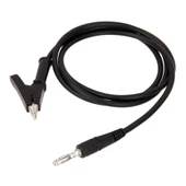 Alkatronik 12A Krokodil Banana Siyah Kablo 1 Metre Yüksek Akım Probu Multimetre Güç Kaynağı Test Ölçme Kablosu thumbnail 3