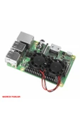 Alkatronik Raspberry Dual Fan Set Pi 4 3 B B+  2 Adet 9mm Alüminyum Blok Çift Soğutma Fanı Isı Emici Dağıtıcı thumbnail 6