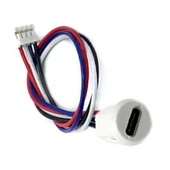 Alkatronik Type C Panel Montaj Dişi Soket 4 Pin 15cm Kablolu Beyaz Uzatma USB 3.1 Konnektör Araba Kamera Oyunc - 7