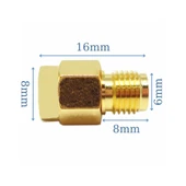 Alkatronik RP SMA Erkek to RP SMA Dişi Adaptör Soket Altın Kaplama Soket 0-6GHz RF Wi-Fi Anten - 3