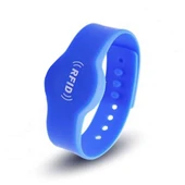 Alkatronik 13.56Mhz Rfid Manyetik Bileklik Mavi Su Geçirmez Silikon Proximity Göstergeç 13.56 Mhz Kapı Geçiş thumbnail 1