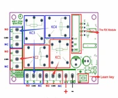 Alkatronik 433MHz RF 4 Kanal Röle Modül DC 12V 4 Buton Kumanda Kablosuz Motor Pompa Fan Lamba Perde Akıllı Ev - 5