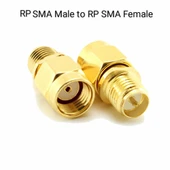 Alkatronik RP SMA Erkek to RP SMA Dişi Adaptör Soket Altın Kaplama Soket 0-6GHz RF Wi-Fi Anten - 2