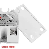 Alkatronik Ssr Modüller için Koruyucu Pleksi Kapak Plastik Şeffaf Solid State Röle Üst Cover Kılıf thumbnail 4