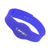 Alkatronik 13.56Mhz Rfid Manyetik Bileklik Mavi Su Geçirmez Silikon Proximity Göstergeç 13.56 Mhz Kapı Geçiş thumbnail 3