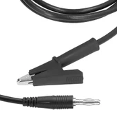 Alkatronik 12A Krokodil Banana Siyah Kablo 1 Metre Yüksek Akım Probu Multimetre Güç Kaynağı Test Ölçme Kablosu thumbnail 7