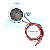Alkatronik Hoparlör 1W 8ohm 20mm Yuvarlak 10cm Kablolu Mini 2cm Speaker Ses Müzik Amfi Ürün Müze Otomobil Tel thumbnail 5